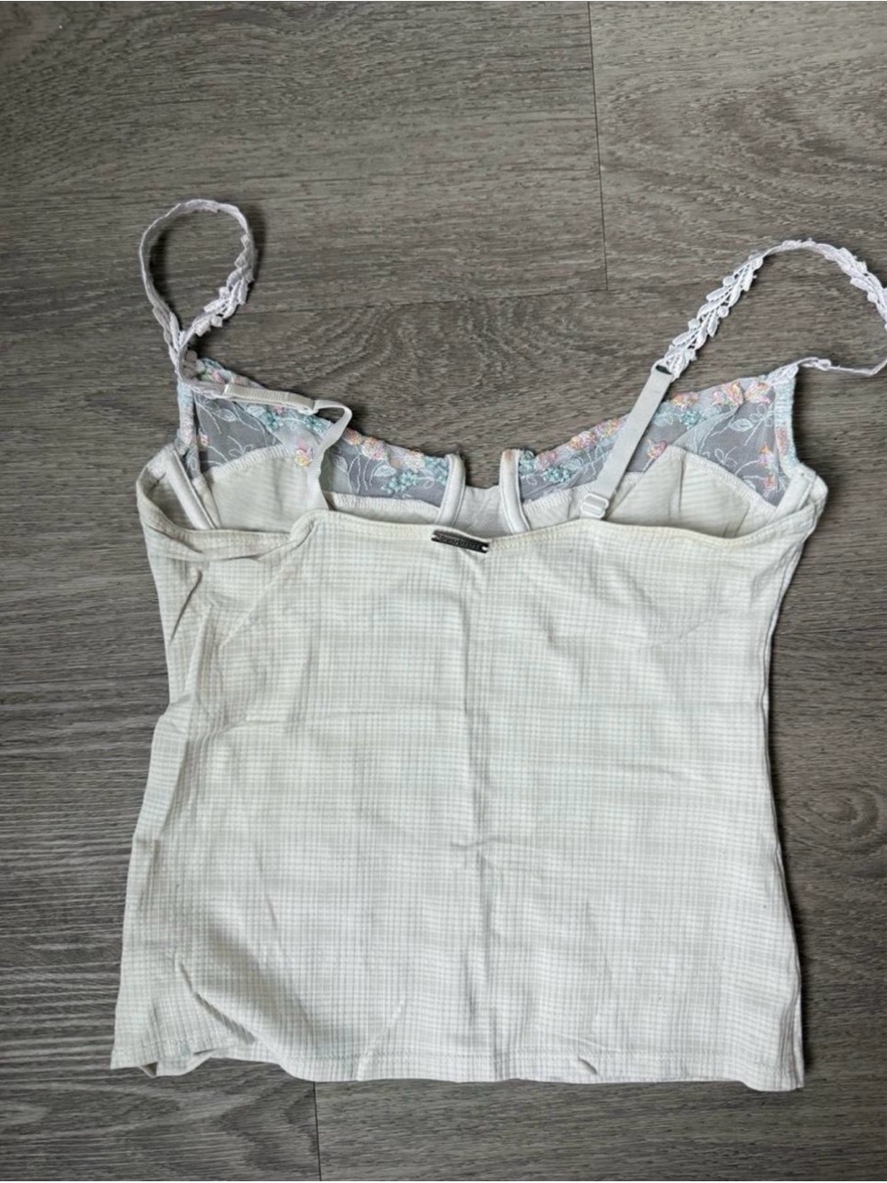 Authentic vintage early 2000s Bruno Banani sheer mesh underwire camisole top - Picture 7 of 7